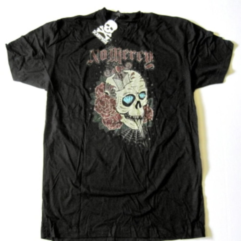 Skull Tattoo No Mercy Tee